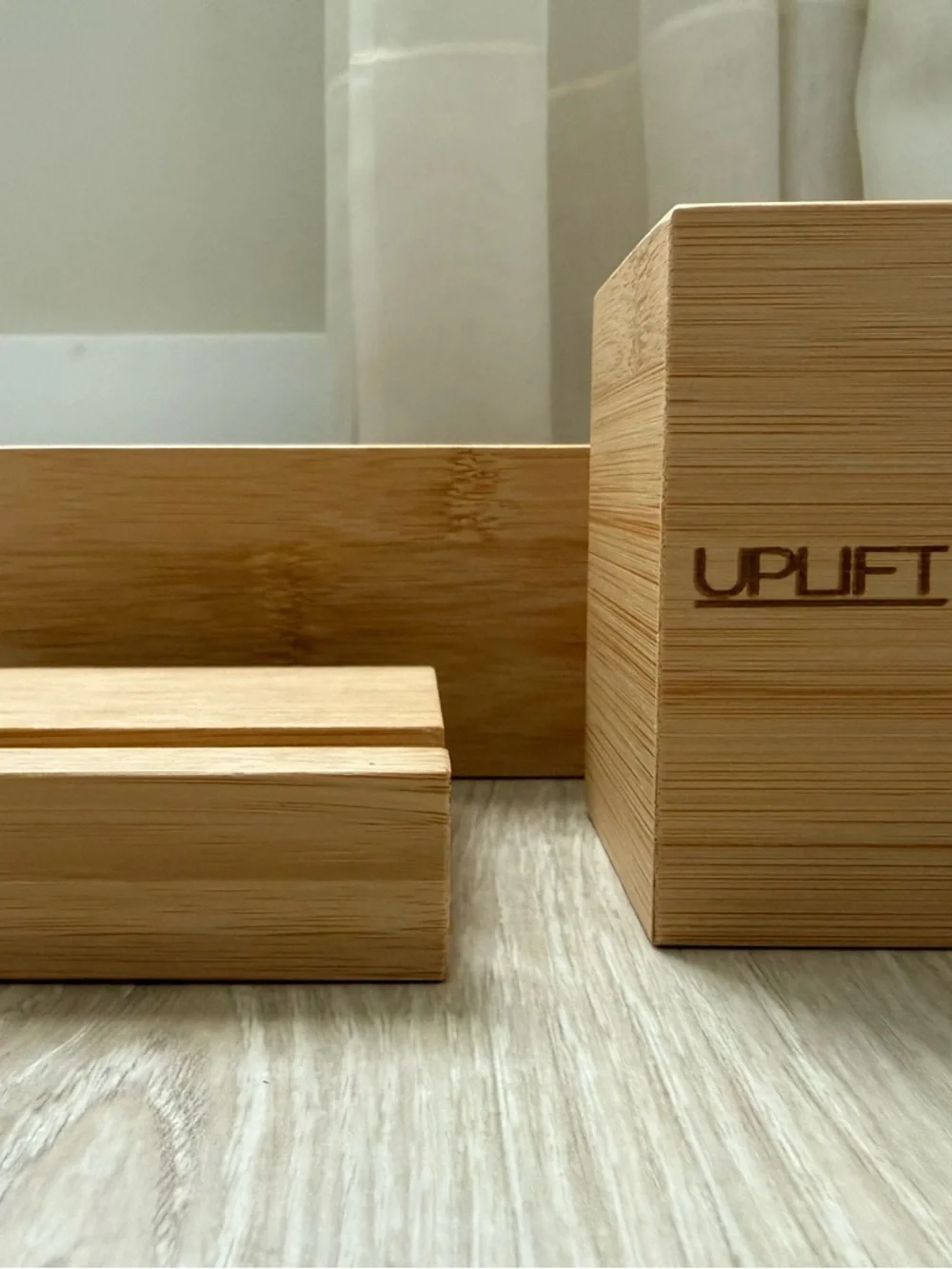UPLIFT DESK Bamboo Desk Organizer Set - Natural Bamboo